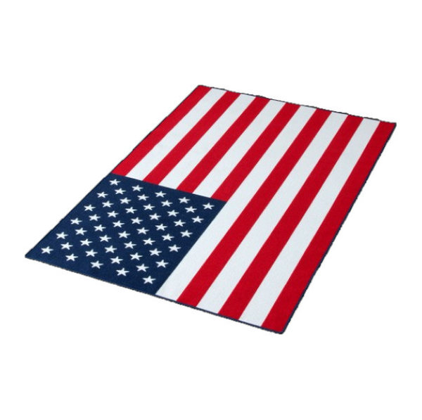 Teppich Velours USA Flagge 134x200cm Küchenläufer Läufer Teppichläufer